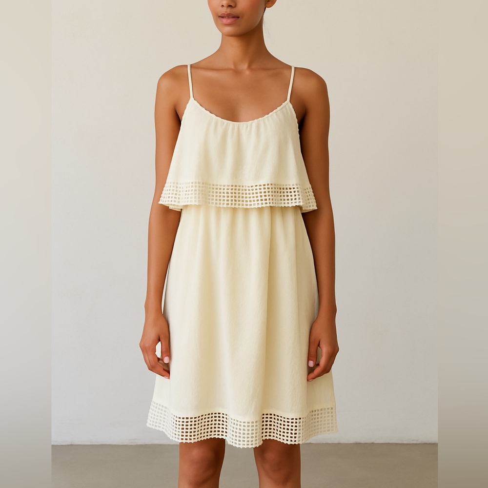 & Other Stores Eggshell White Babydoll Dress